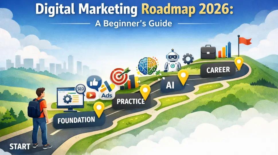 Digital marketing roadmap with SEO, Google Ads, GA4, GTM and AI tools