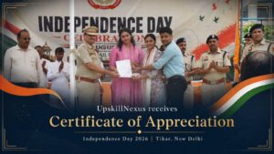UpskillNexus receives Certificate of Appreciation during Independence Day celebrations at Tihar Jail
